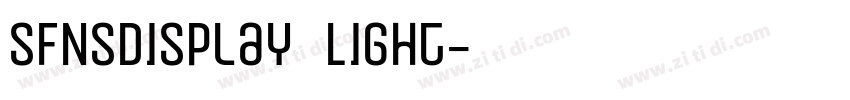 SFNSDisplay Light字体转换 SFNSDisplay Light字体转换